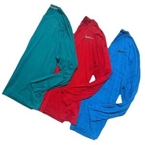 Nike Performance Shirt Lot (3) Mens XL Long Sleeve Dri-Fit Training Athletic Gym